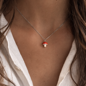 Collier Champignon rouge