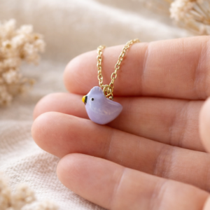 Collier Oiseau Bleu