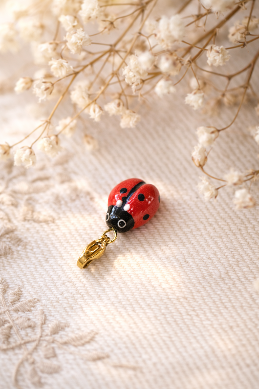 Charm coccinelle Céramiqu