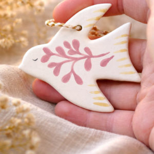 Suspension Oiseau Rose