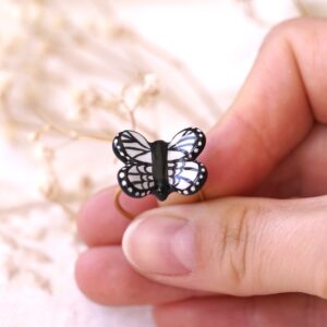Bague Papillon Bleu