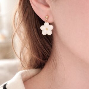 Boucles Pendantes Fleurs