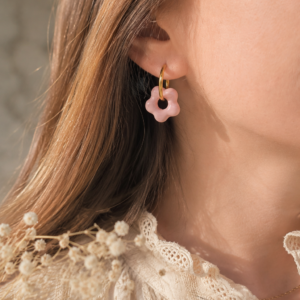 Boucles d’oreilles Pivoine