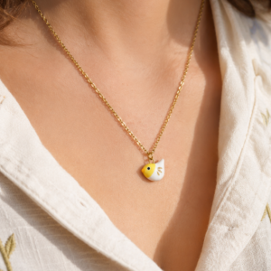 Collier Oiseau Citron