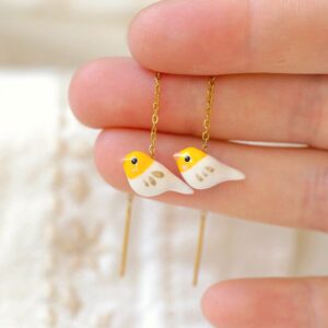 Boucles Oiseau Mandarine