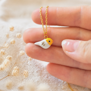 Collier Oiseau Mandarine